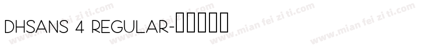DHSans 4 Regular字体转换